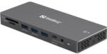 Sandberg USB-C 13in1 DockingStation Pro notebook dokkoló szürke (136-61) (136-61)