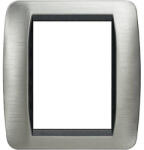 Legrand Living L4826ACS takarókeret 3+3m csiszolt acél (L4826ACS)