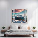 Avex Színes nyomott fólia otthoni faldekorációhoz, 125 x 110cm méret, modell: VIEW TO HAVEN 36 (AVX-AW36-480617635)