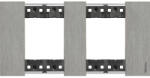 Legrand LivingNow keret STEEL 2+2 modul KA4802M2ZG (KA4802M2ZG)