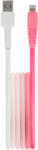 Setty kábel USB - Lightning 1, 5 m 2, 4A KGA-L-1.52420 fehér-rózsaszín gradiens