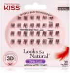 KISS Look So Natural mănunchiuri de gene individuale autoadezive Lavish 30 buc