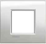 Legrand Livinglight keret 2M szögletes GL ezüst holdfény LNA4802GL (LNA4802GL)