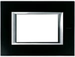 Legrand Axolute takarókeret 3m ónixfekete, szögletes HA4803VNN (HA4803VNN)