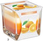 BISPOL Illatgyertya üvegben Üveg 3 színben, narancs színben (LUMSNK8063)