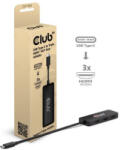 Club 3D CLUB3D USB-C - 3xHDMI átalakító fekete (CSV-1554) (CSV-1554)
