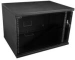 S-Link 7U 19' fali rackszekrény 320x530x400mm fekete (34386) (link34386)