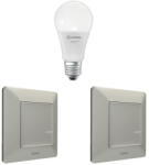 Legrand Smart Lighting okos otthon bővítőkészlet: fényforrás + 2 db Valena Life-Netatmo kapcsoló/dimmer (ETV), alumínium - 199321 (199321)