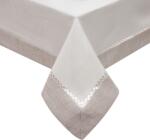 Eurofirany Emma azsúrozott asztalterítő Fehér/ezüst 145x260 cm (HS382250)