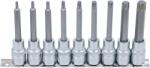 BGS technic T-Star (Torx) bit dugókulcs készlet, 12.5mm (1/2") meghajtás, 9db (BGS-5177)