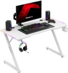 Huzaro Gamer asztal, 120 x 60 cm, fehér (HZ-HERO-2-5-WHITE-RGB)