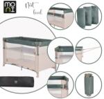 Moni Next level utazóágy lehajtható oldalfal 2 szint zöld - neobaby