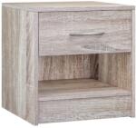 Casaria® Kiel éjjeliszekrény 41x39x28cm - tölgy (109738)