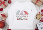 Asti Hosszú ujjú lány póló karácsonyi manós mintával