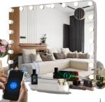 Hollywood Makeup Mirror, 20 Dimmable LED Lights, Bluetooth Speakers, 31.5x24.4 Inches,