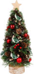 MagicHome MagicHome műfenyő, talppal, csillaggal, 18 x 40 cm