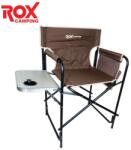ROX Camping Стол за къмпинг с масичка - кафяво / rox 153camp0318 / (rox 153camp0318)