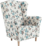 TEMPO KONDELA Füles fotel, szövet rose 14, CHARLOT