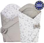 Bomimi Swaddle kétoldalas VELVET ERDEI ÁLLATOK, SZÜRKE
