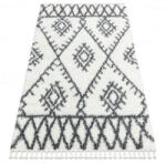 Berber Kab. Szőnyeg BERBER UNION 3481 Cikcakk krém / szürke Rojt shaggy 140x190 cm