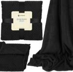 Springos meleg pléd, 200x220 cm - Fekete (HA7100)