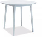 SIGNAL MEBLE Larson Kerek MDF Étkezőasztal Fehér 90cm (LARSONB90)