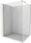 Mexen Kioto Walk-in Zuhanyfal - 50x200 cm - 8 mm Üveg - Arany (5907709123922)