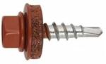  Önmetsző Csavar - Fa - 4, 8x20 mm - Barna RAL 3011
