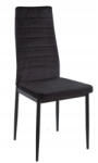  Coleta Nova bársony szék Fekete - 4 db