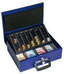 WEDO Universa Pénzkazetta - Acél, Kék, 35, 5x27, 5x10cm (UW014)