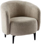 TEMPO KONDELA Fotel, bézs/fekete, PRESO - pepita