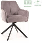 SIGNAL MEBLE Notti Brego Forgó Szék Szürke Szövet Fekete Fém Vázzal (NOTTIBRCSZ)