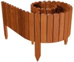 Artool Dekoratív kerti kerítés fából, barna, 200x20 cm