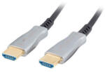 Lanberg 20m aktív optikai HDMI apa-apa fekete AOC kábel - pepita