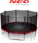 Neo-Sport Neo-Sport külső hálós Trambulin létrával 374cm, 150kg - Piros