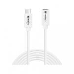 Sandberg USB-C hosszabbító kábel 2m fehér (136-55) (136-55)