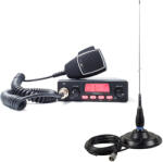 TTI TCB-550 EVO, VOX, NB, 12-24V CB rádióállomás készlet + PNI ML145, 26-30MHz, 145 cm, 400W antenna