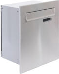  S10 beépíthető postaláda RAL9006 + rozsdamentes