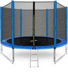 AGA Trambulin külső védőhálóval 305 cm + létra AGA SPORT PRO MRP1010DARKBLUE - Sötétkék (k9950-CO) - pepita