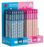 ICO Grafitceruza display ICO Süni Kidlike Jumbo HB háromszögletű 96 darabos - pepita