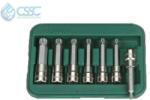 Hans Tools Bit-dugókulcsfej készlet 7r. 1/2" 46028-47 hosszú XZN-12Pt