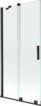Mexen Velar Kádparaván 2 részes csúszó 90 x 150 cm, átlátszó nano, fekete - 896-090-000-01-70 Kádparaván (5905315221698)