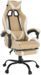 TEMPO KONDELA Irodai/gamer fotel, fekete/fehér/bézs, OZGE 2 NEW
