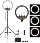 Gyűrűs fény, állítható fényerő, 6500 ezer színhőmérséklet, 240 cm -es állványkészlet