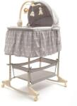New Baby Multifunkcionális baba bölcső kiságy New Baby csillag szürke - pepita