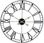 Koopman Elegáns Fém Falióra - Római Számok - 75 cm