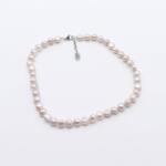  Édesvízi gyöngy nyaklánc - Baroque Levendula (BRL211-45)