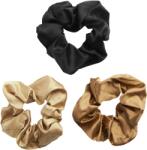 Revolution Hair Satin Wide Scrunchie Black/Blush/Nude 3 db