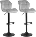 Sofotel Castel Bárszék háttámlával 2db - Szürke, Fekete (TE260110-2)