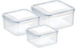 Tescoma FRESHBOX Négyzet alakú ételtároló doboz, 3 db, 0.4, 0.7, 1.2 l (892040.00)